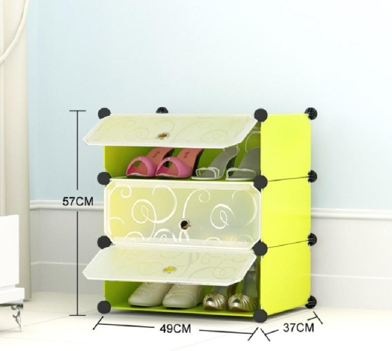 [HCM]TỦ GIÀY LẮP GHÉP 3 NGĂN