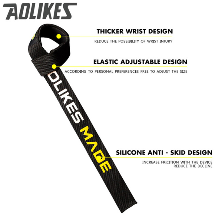 Dây Kéo Lưng (Lifting Straps) Aolikes Hỗ Trợ Deadlift