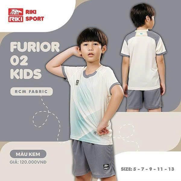 Bộ quần thể thao đá bóng trẻ em riki furior 2 kids