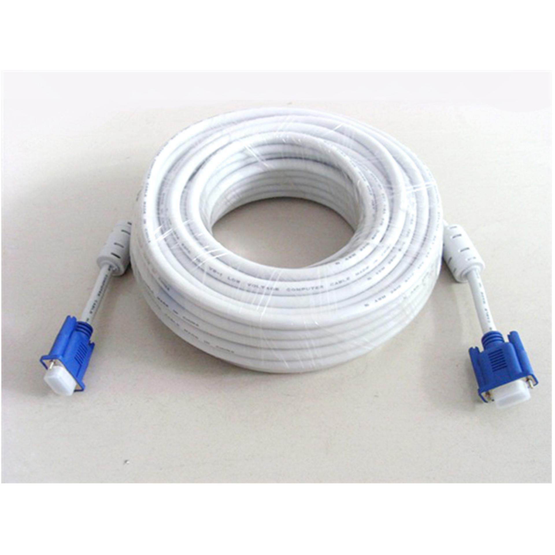 Dây Cáp 2 Đầu VGA Chống Nhiễu 20M (Trắng)