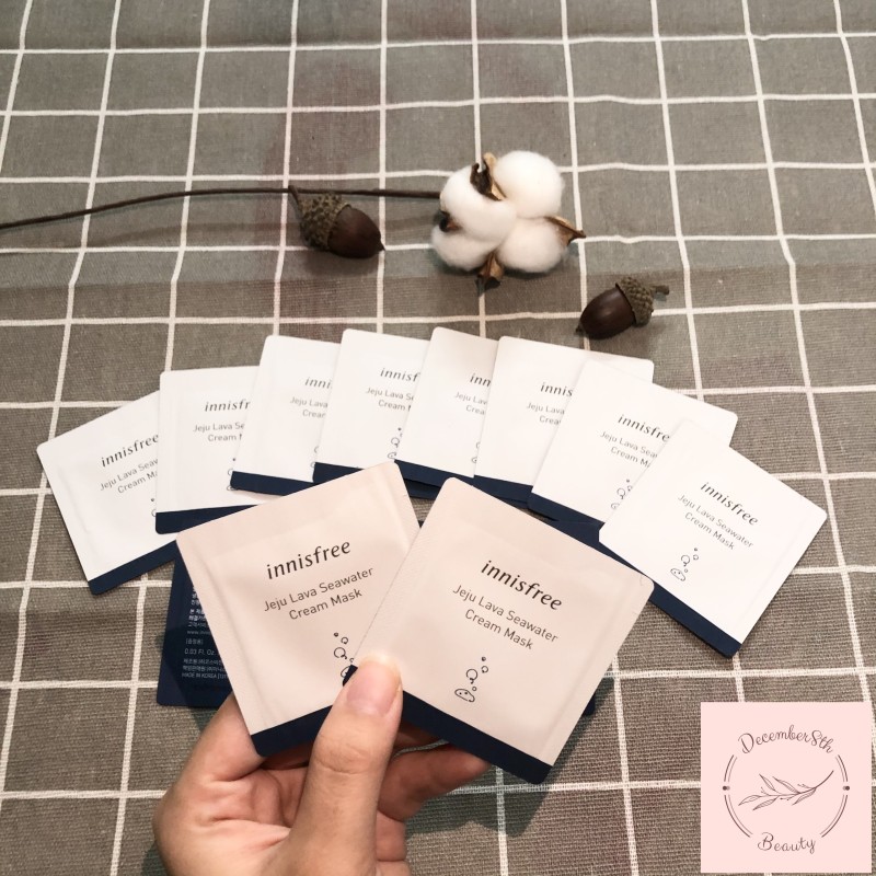 Sample 1ml Mặt Nạ Dưỡng Ẩm, Cấp Nước Innisfree Jeju Lava Seawater Cream Mask giá rẻ