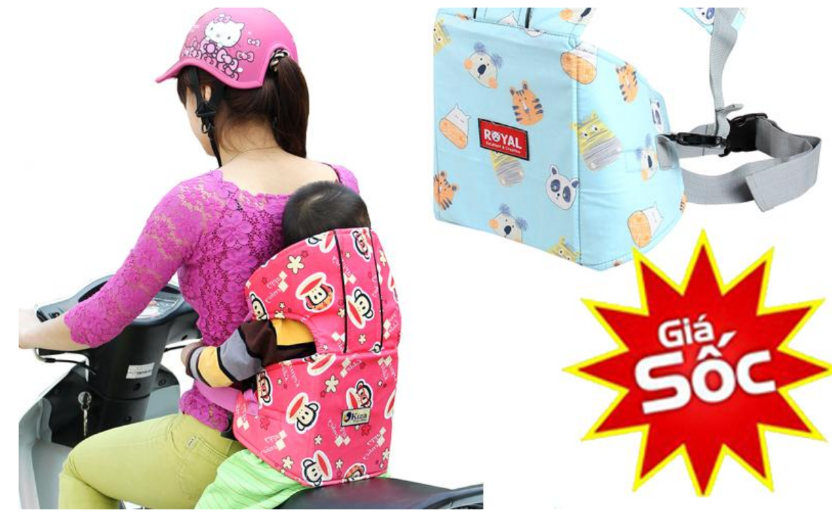 Đai Đỡ Cổ Đi Xe Máy Cho Bé ( Hàng Loại Tốt)
