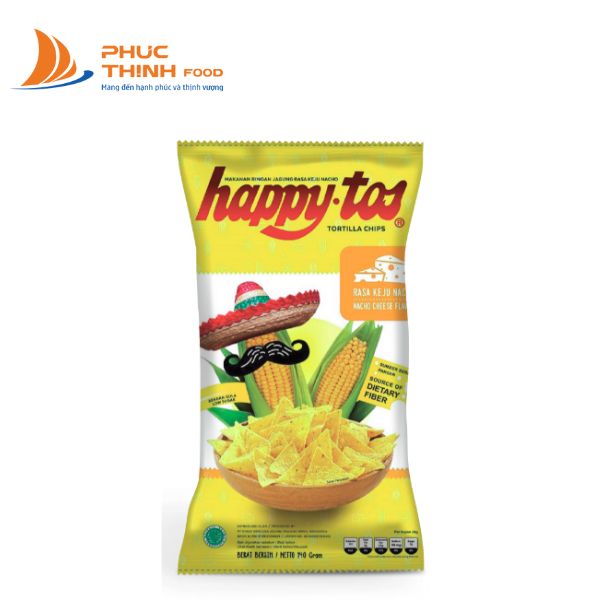 Snack Happy Tos Bắp Vị Phomai Nacho