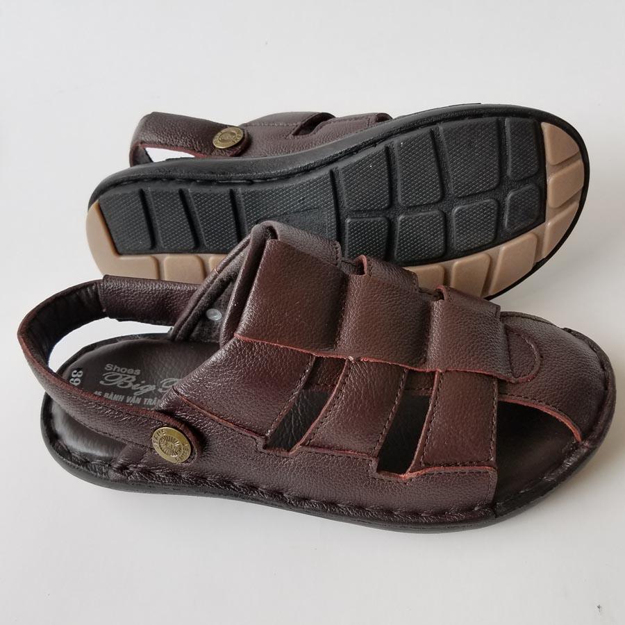 [HCM]Giày Sandal Nam Bít Mũi BIGBEN Da Bò Thật Cao Cấp