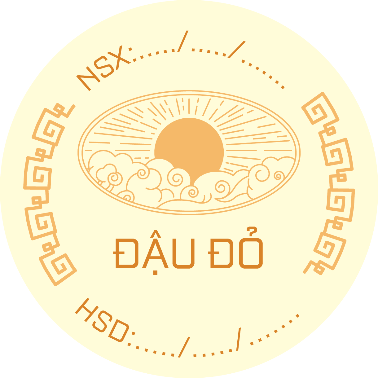 100 Tem dán bánh trung thu tròn 3cm - mẫu 9