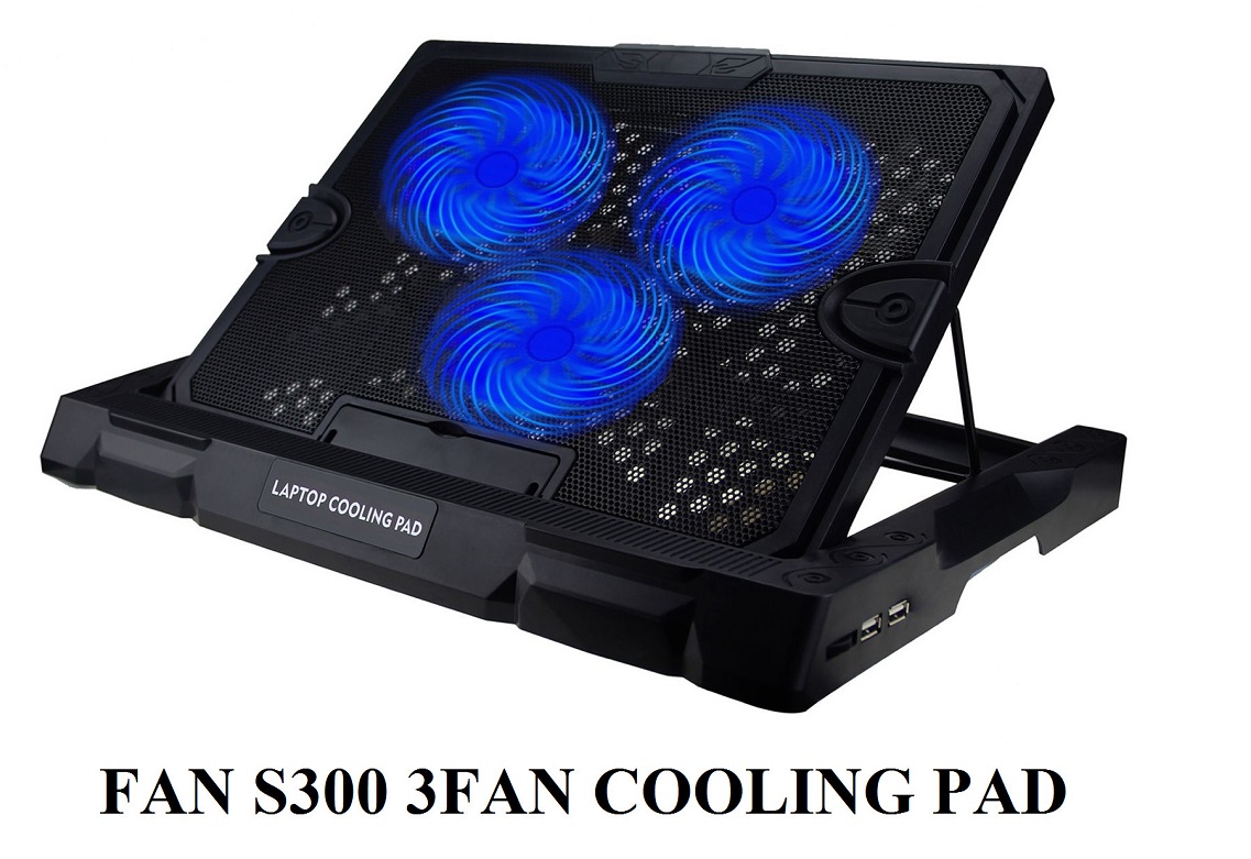 Đế tản nhiệt laptop 3 fan cooling pad s300