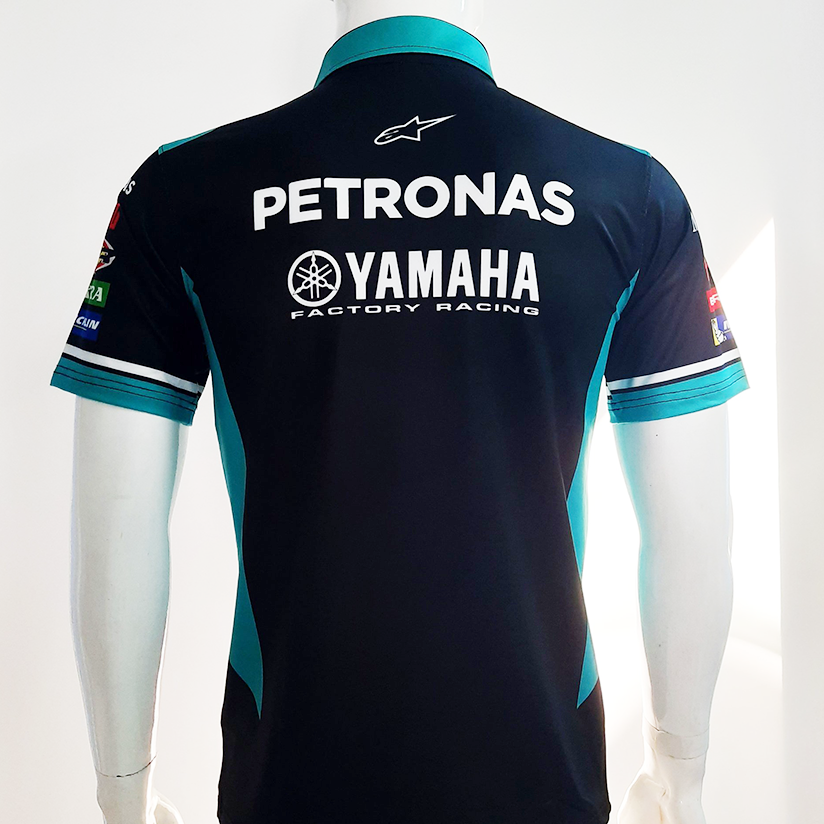 Áo thun nam có cổ tem xe Petronas