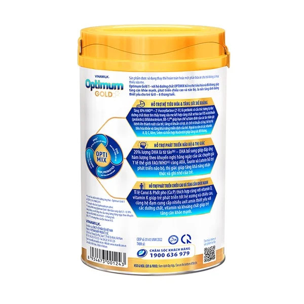 Sữa bột Optimum gold 2 OPTI MIX 800g Mới