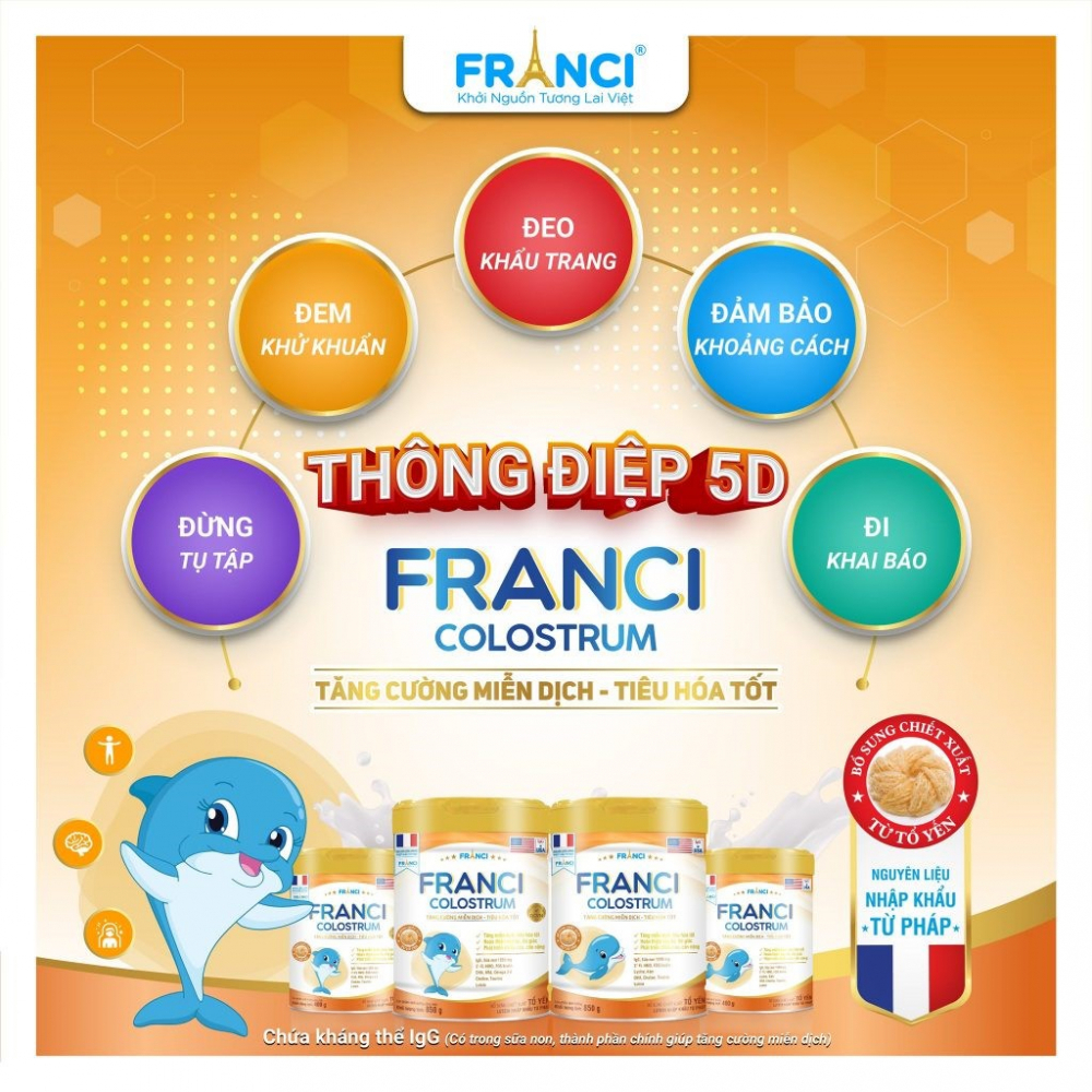 Sữa Bột Franci Bio 0 1 Lon 800g HSD 2026