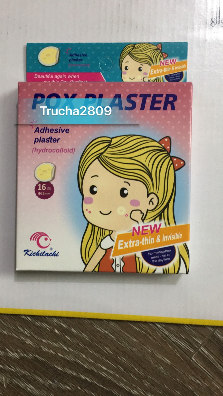Miếng dán mụn Pox Plaster (hộp 16 miếng dán)