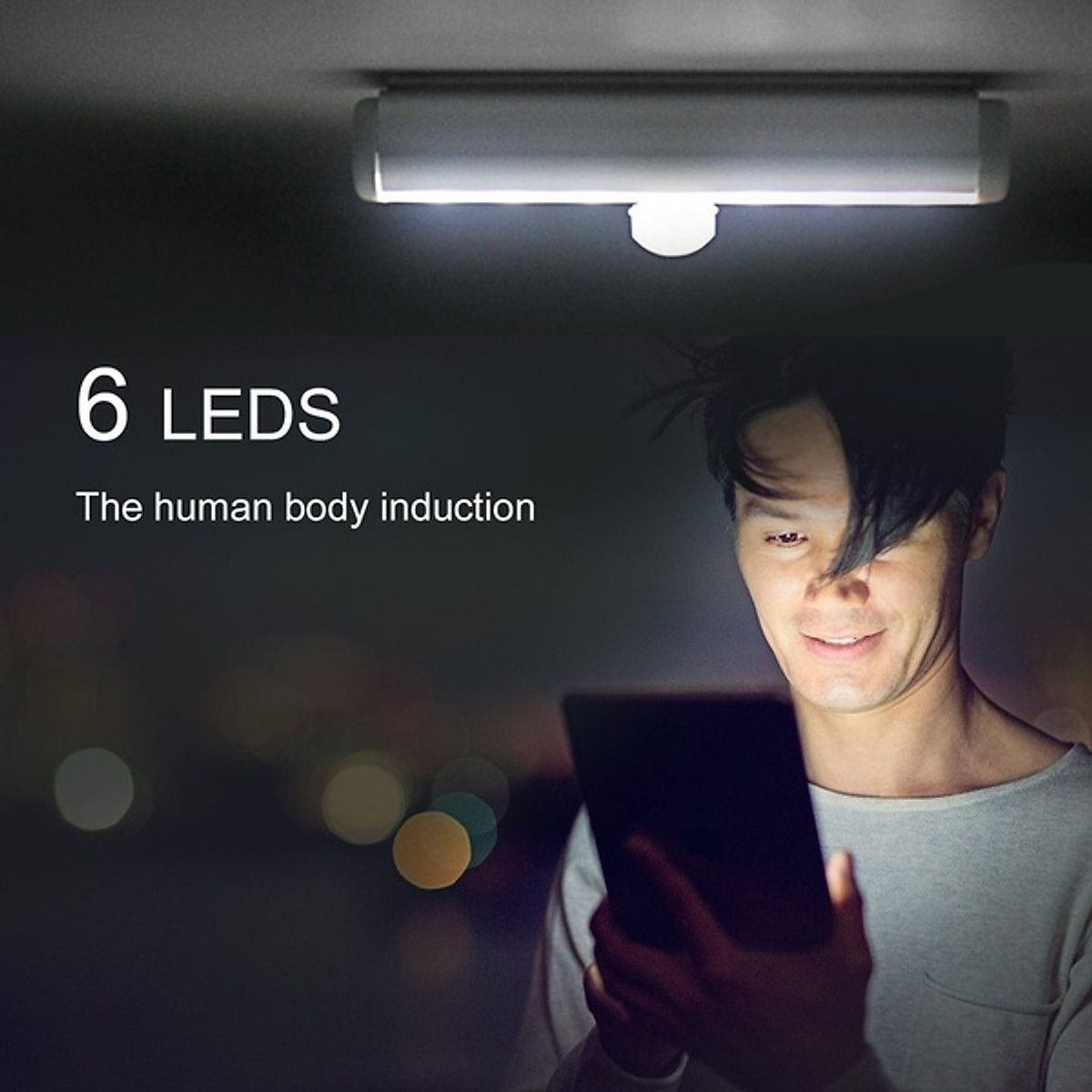 Đèn led cảm biến hồng ngoại ( CẢM BIẾN NHẠY, ÁNH SÁNG ĐỦ LỚN, PIN KHỎE )