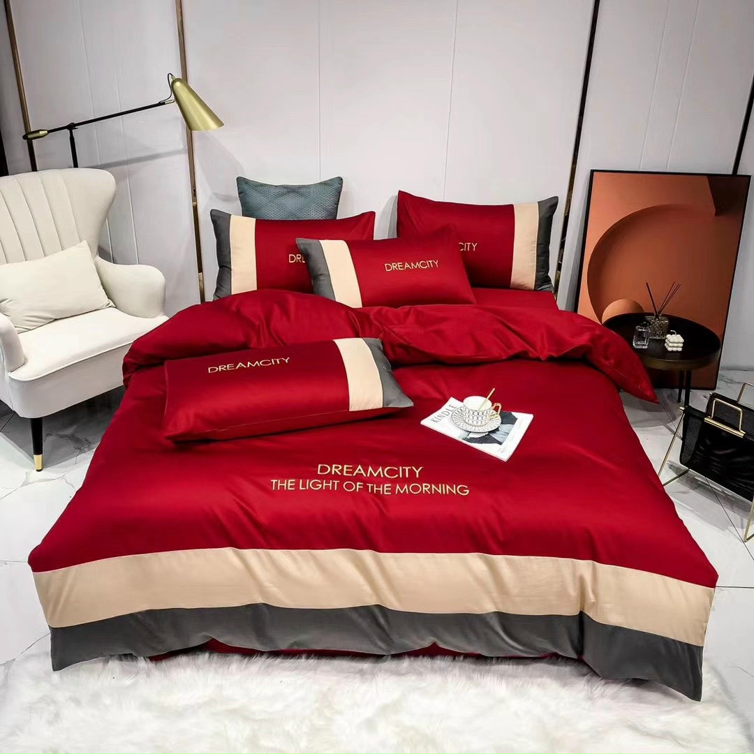 (❤RẺ VÔ ĐỊCH) Set Chăn Ga Gối Cotton Lụa 60s DreamCity Mịn Mát Cao Cấp 4 Món - Phối Màu Sang Trọng (Chuẩn hàng loại 1)