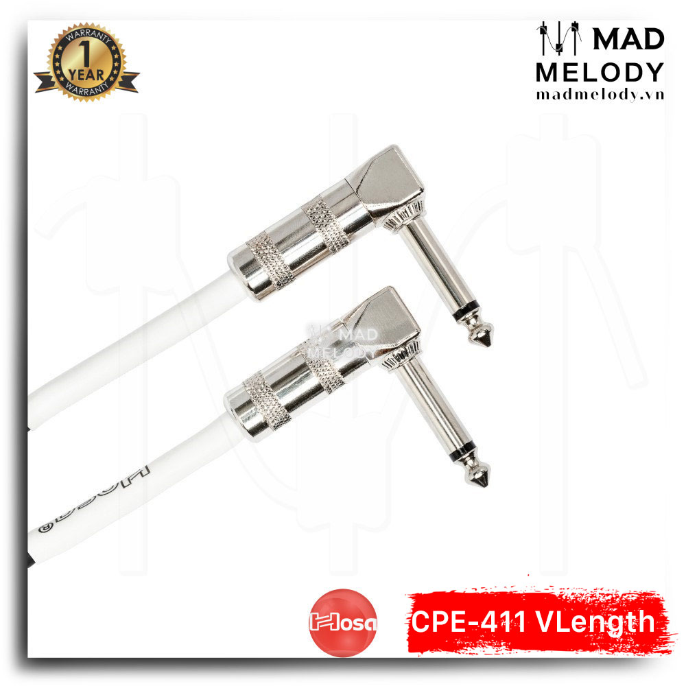 Hosa Guitar Patch Cable CPE-411 (6pc Variable length) [Bộ 6 sợi dây cáp nối pedal 6ly TS khác độ dài NEW]