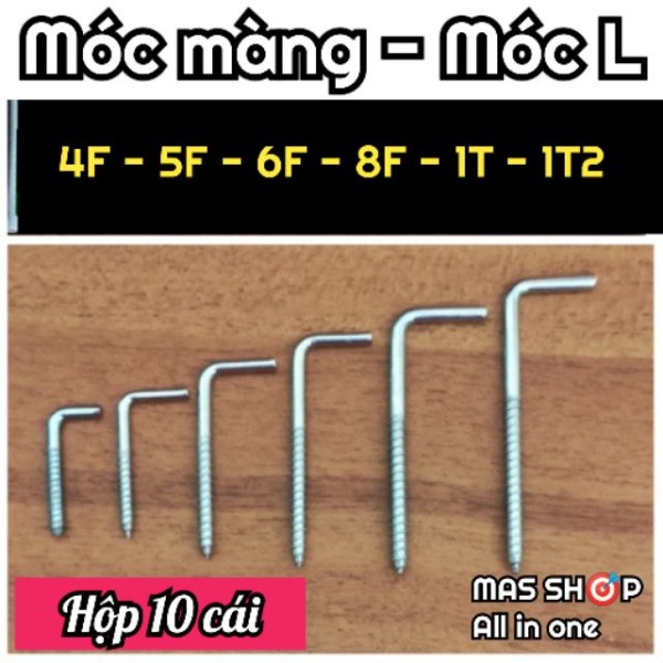 1 hộp 10 cái 1 hộp móc l / móc màng cao cấp