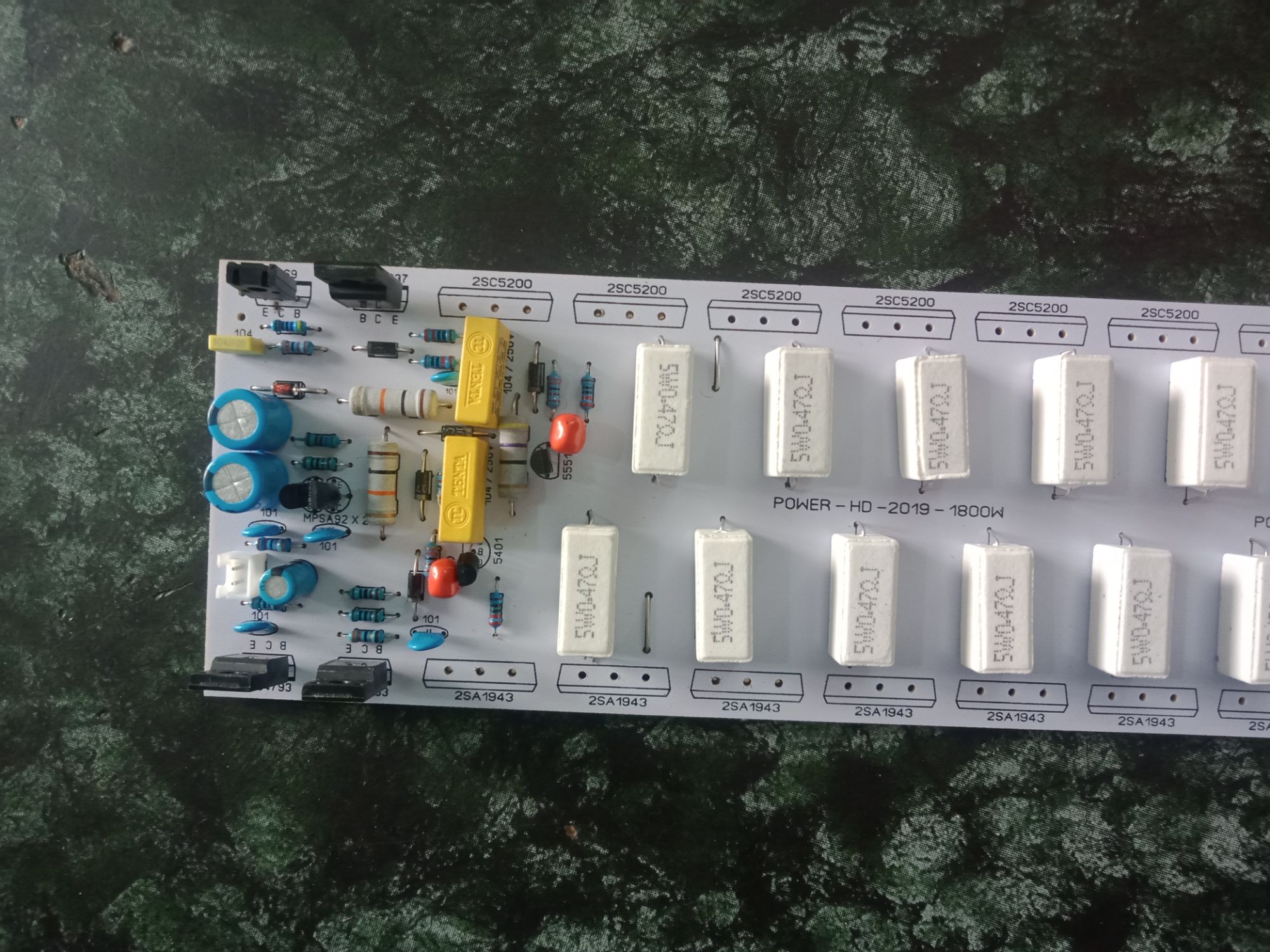 mạch công suất 20 sò một kênh 1800w
