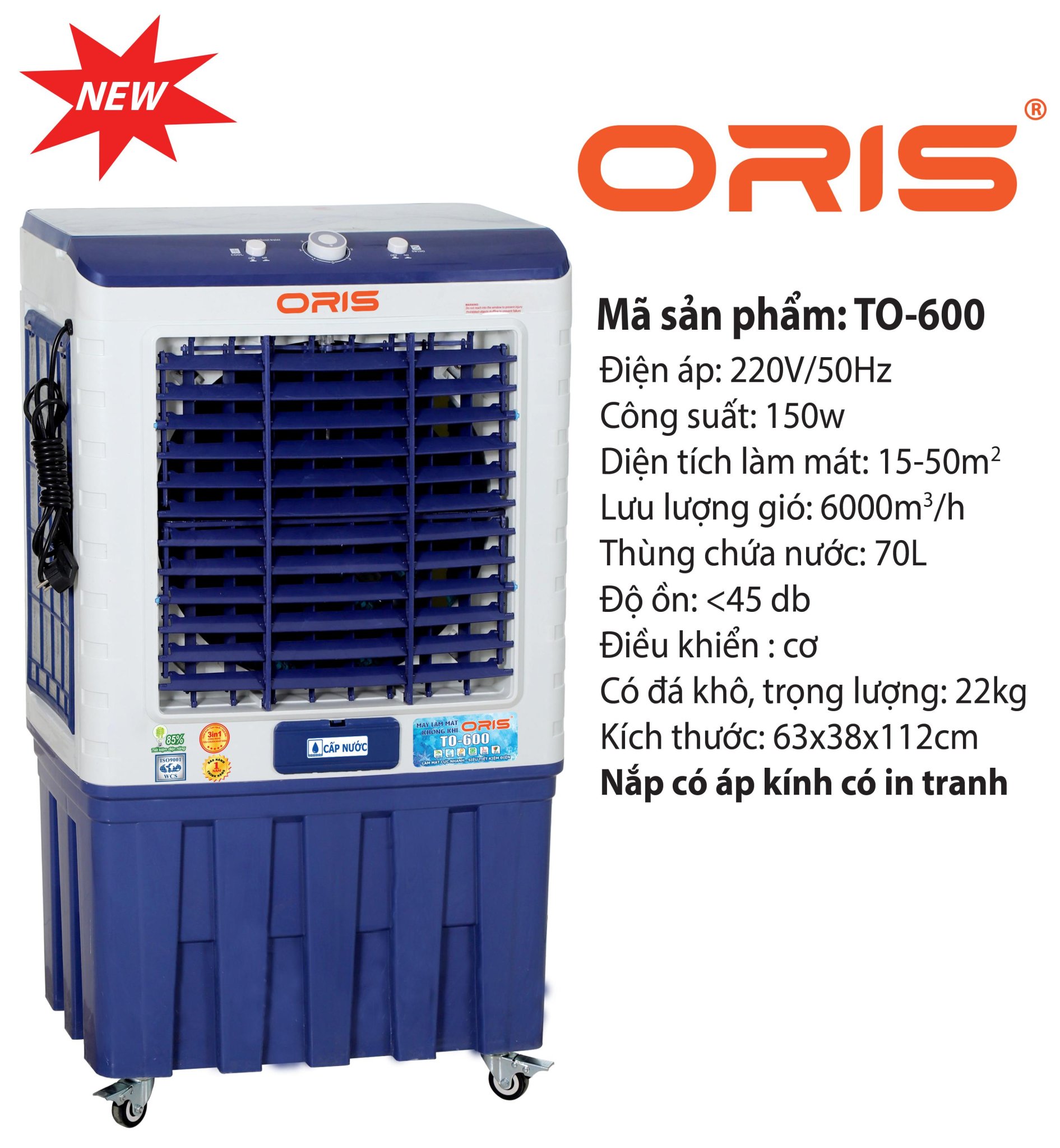 [HCM]Máy làm mát không khí ORIS TO-600