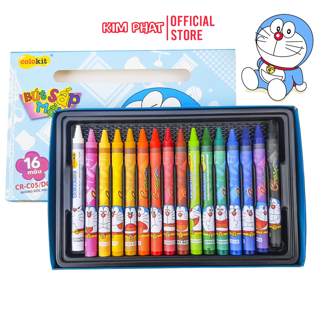 Bút sáp màu Colokit Doraemon 16/24 Màu