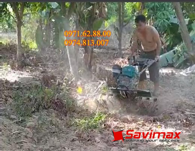 [Trả góp 0%]Máy xới đất làm vườn máy cày mini chạy xăng bảo hành 12 tháng