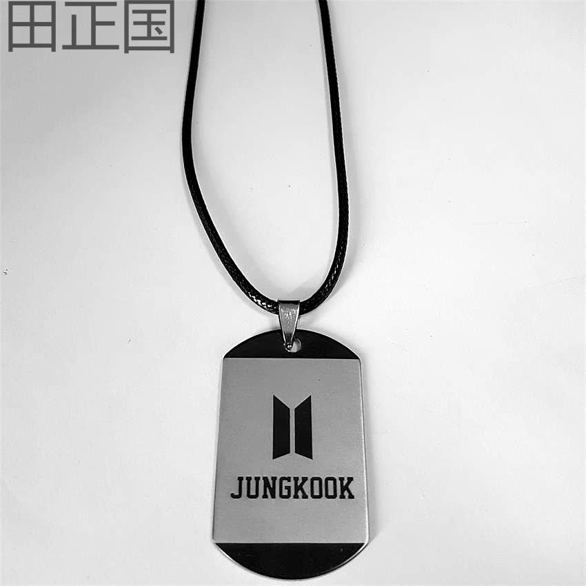 [HCM]Dây chuyền (vòng cổ) dây da BTS tên và ngày sinh