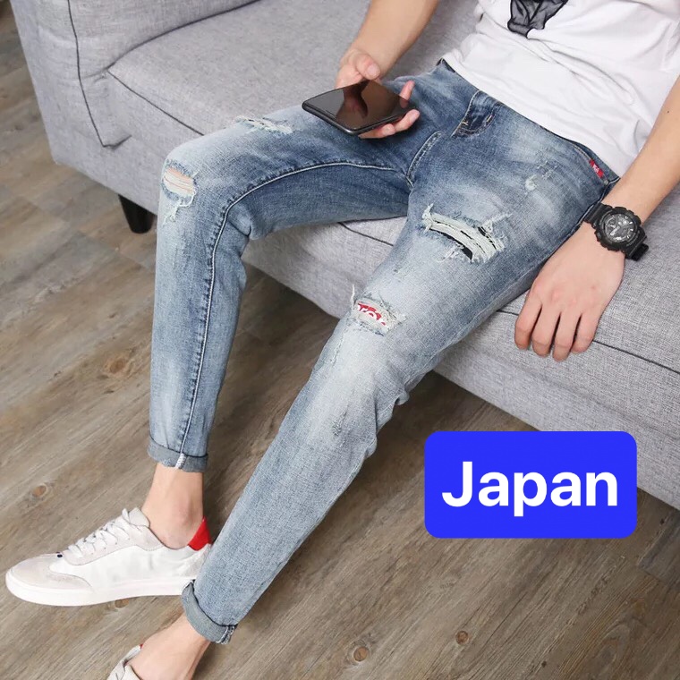 QUẦN JEAN NAM CHẤT BÒ XANH WASH VẢI ĐỎ FUSI NHẬT BẢN MENLY CHẤT LƯỢNG CAO, CO GIÃN NHẸ CAO CẤP DB-2000 TOKYO FASHION