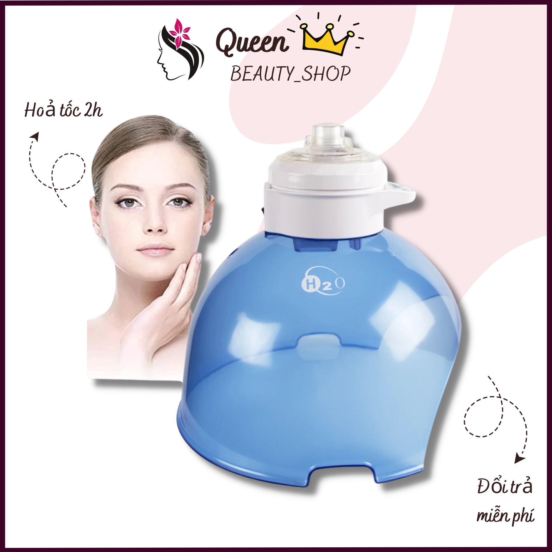 Máy phun Oxy trẻ hoá da | Máy hấp trắng da mặt Hydro H2O