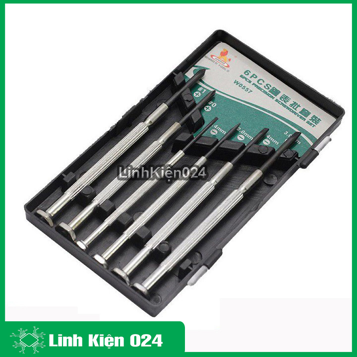 Bộ tuốc nơ vít sửa đồng hồ W0557 6PCS