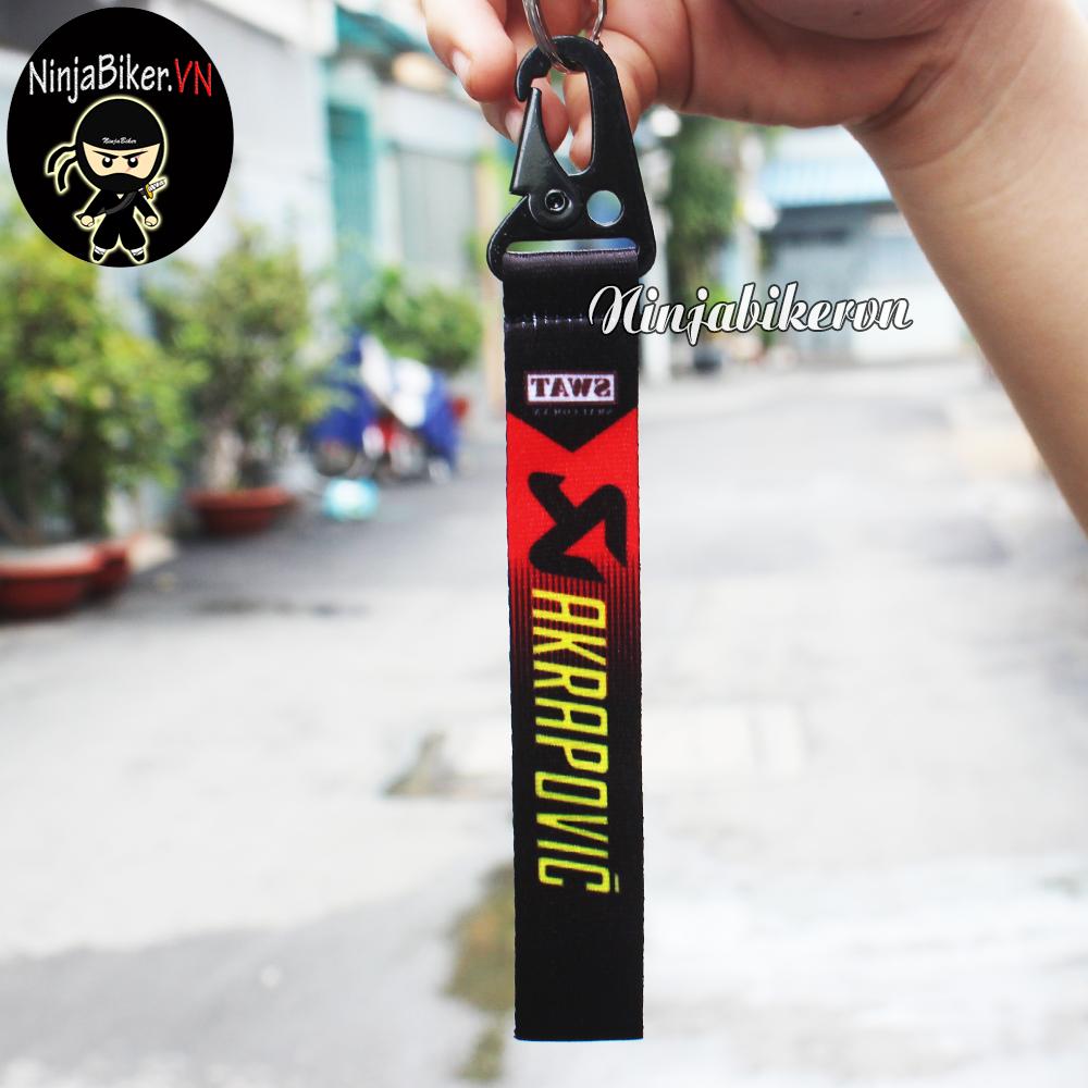 Móc khóa xe máy (Dây satin - Đầu sắt)