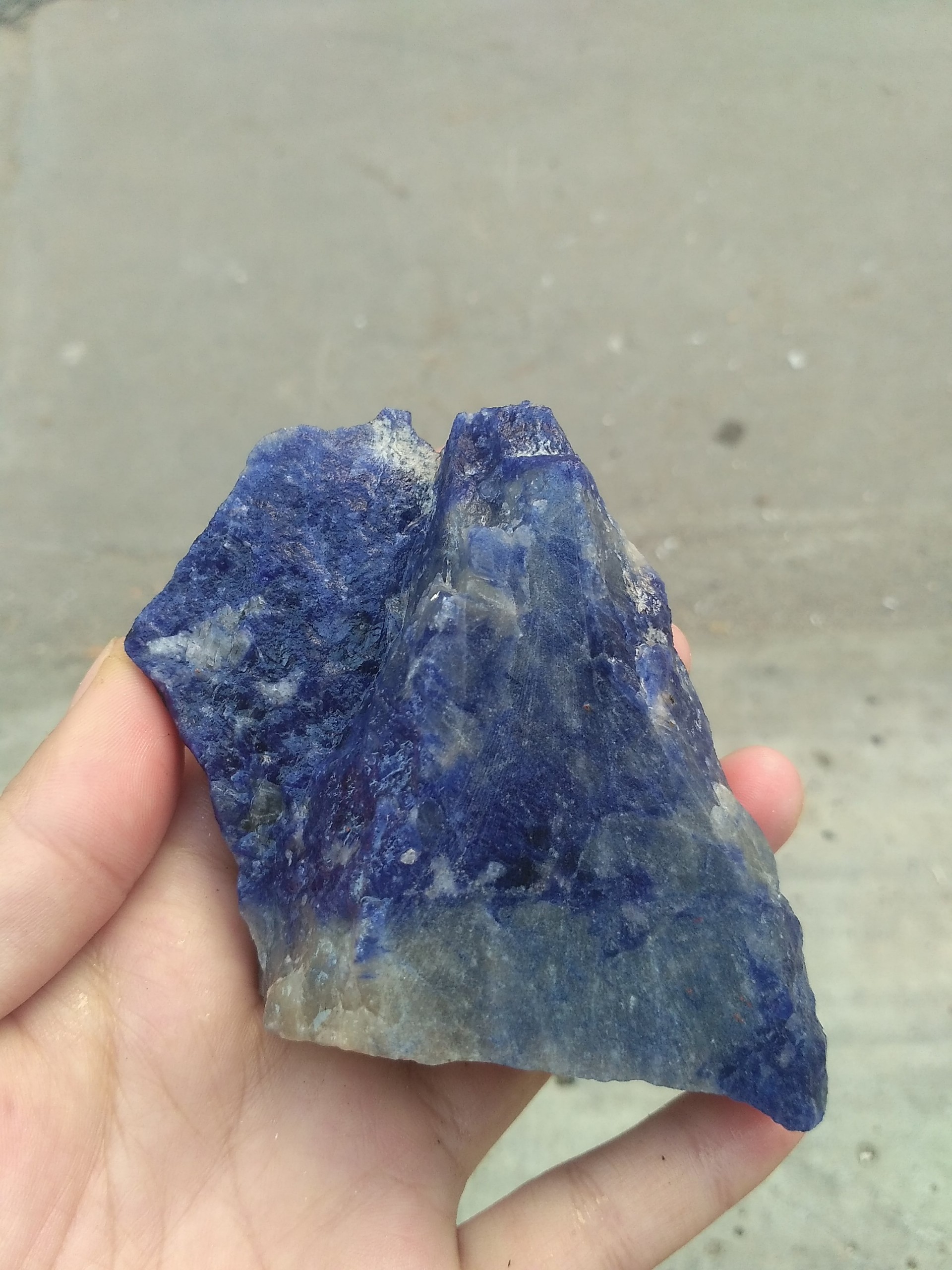 1000GR Đá Thô Màu Xanh Dương Sodalite