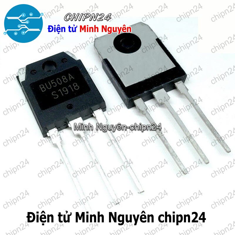 [1 con] (KT2) Transistor BU508 TO-3P NPN 8A 700V (BU 508) - HH005342