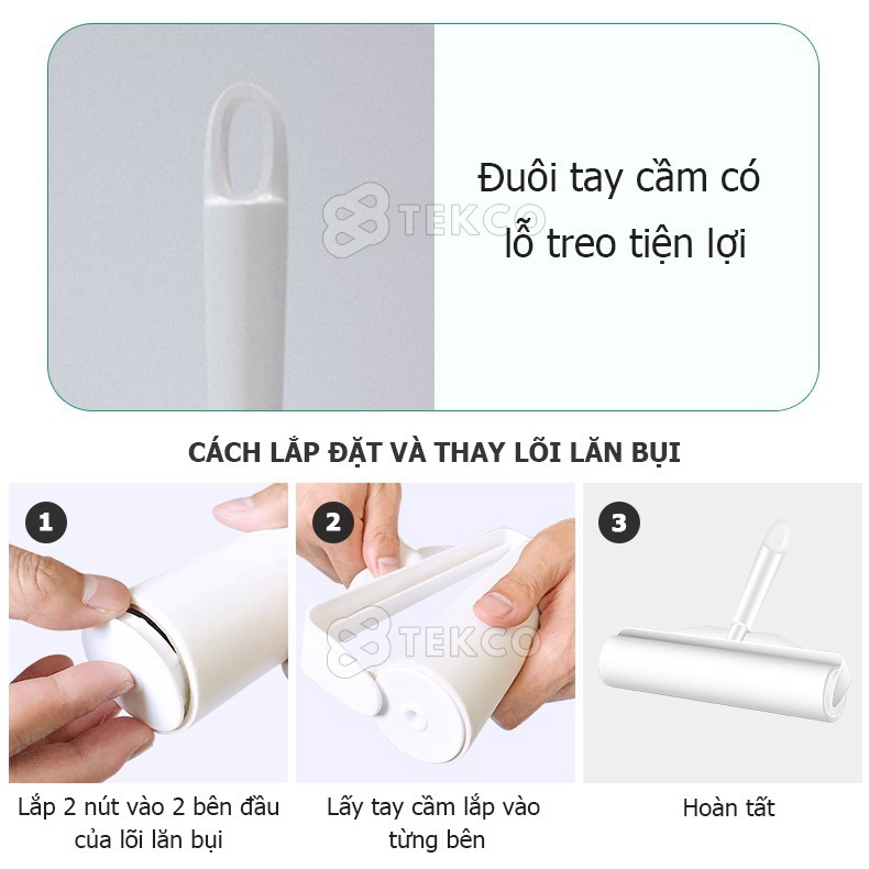 Cây Lăn Bụi Làm Sạch Quần Áo Ga Giường Dài 19cm, Lõi Lăn Dài Giúp Làm Sạch Lông Chó Mèo, Sợi Vải Trên Sofa, Quần Áo Hiệu Quả