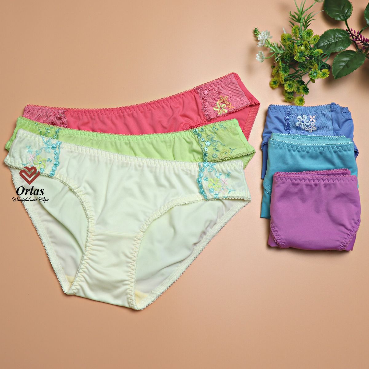 Combo 5 quần lót thun lạnh phối ren MSO03