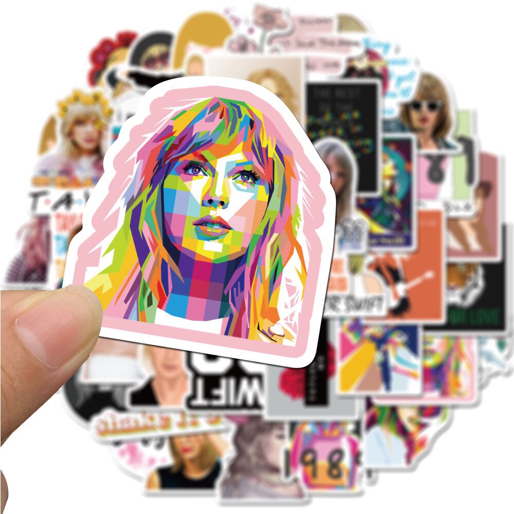 [HCM]Sticker Hình Dán Ca Sĩ Taylor Swift