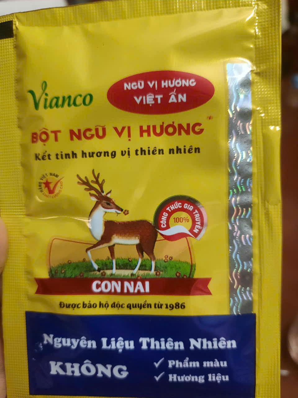 Ngũ Vị Hương (10g) hiệu con Nai ướp gia vi,trộn nhân bánh Trung Thu thập cẩm