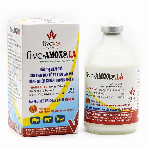 Amox LA (100ml) hỗn dịch tiêm - chỉ dùng trong thú y