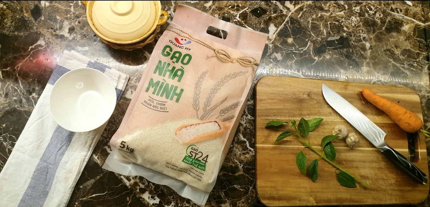 5KG Gạo Nhà Mình ST24 Lúa Tôm