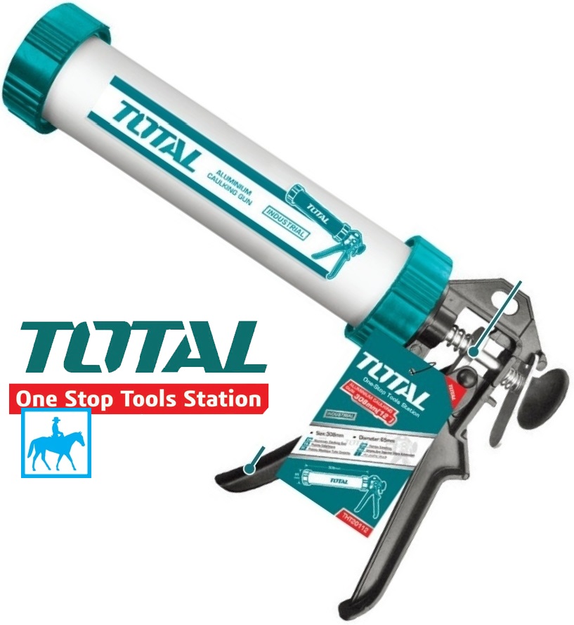 Dung cụ bơm silicol ống nhôm Total THT20109