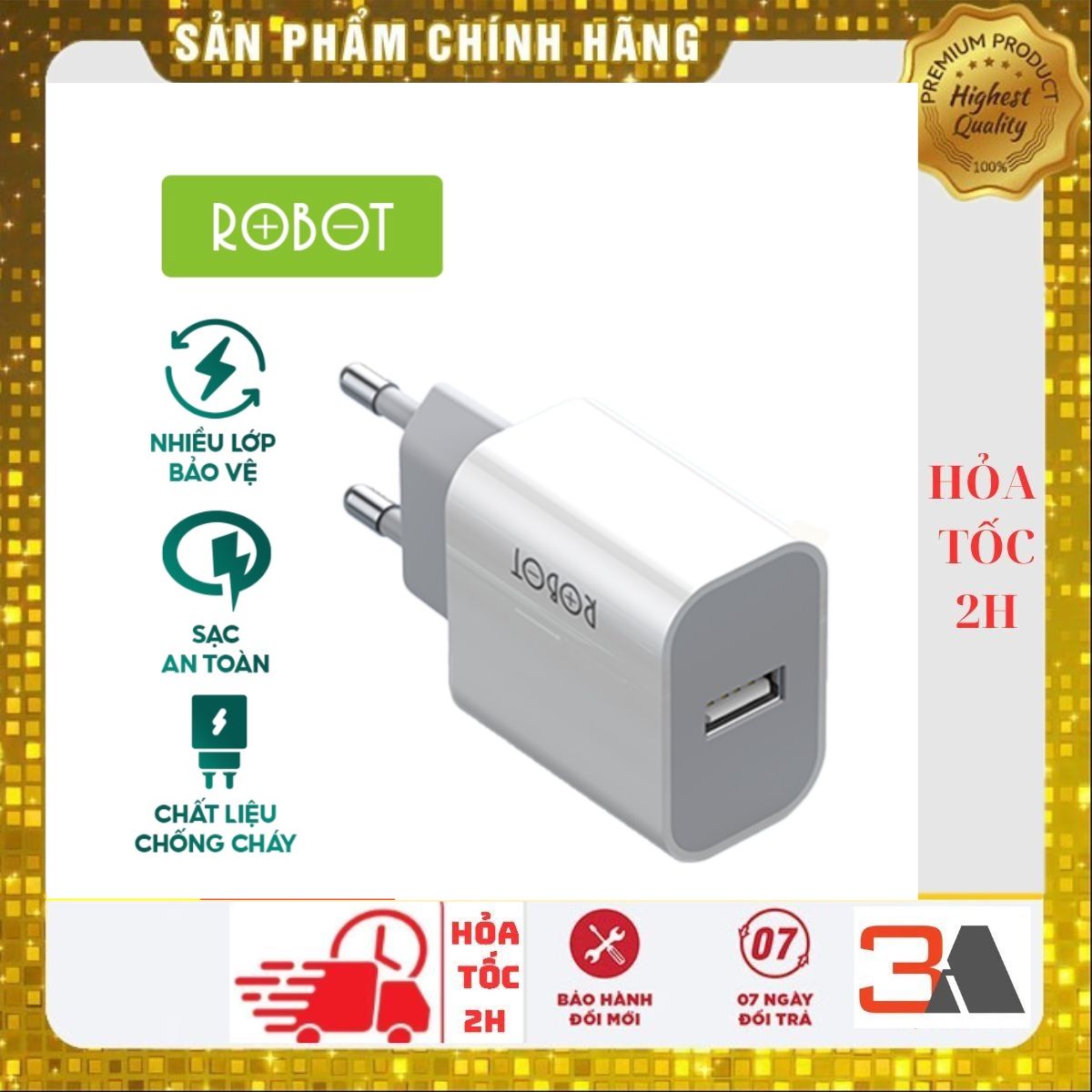 Cốc sạc robot rt-k8 công suất 10w chính hãng