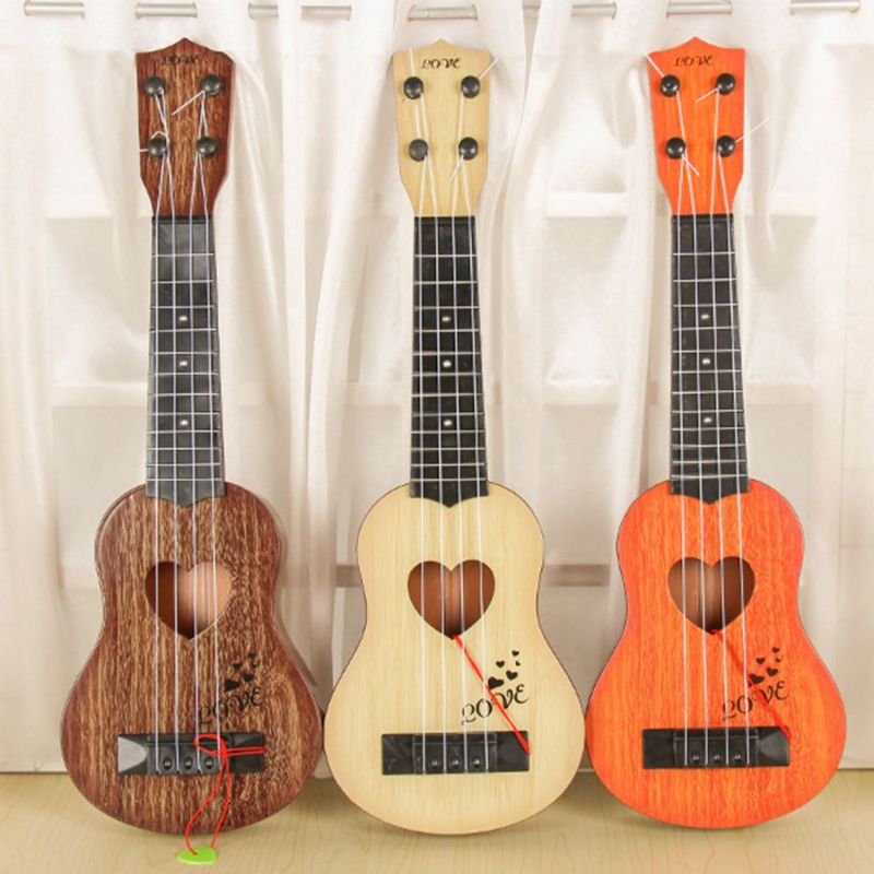 Musical Instrument Mini Ukulele Kids Guitar Toys Creative School Play Game Color Random