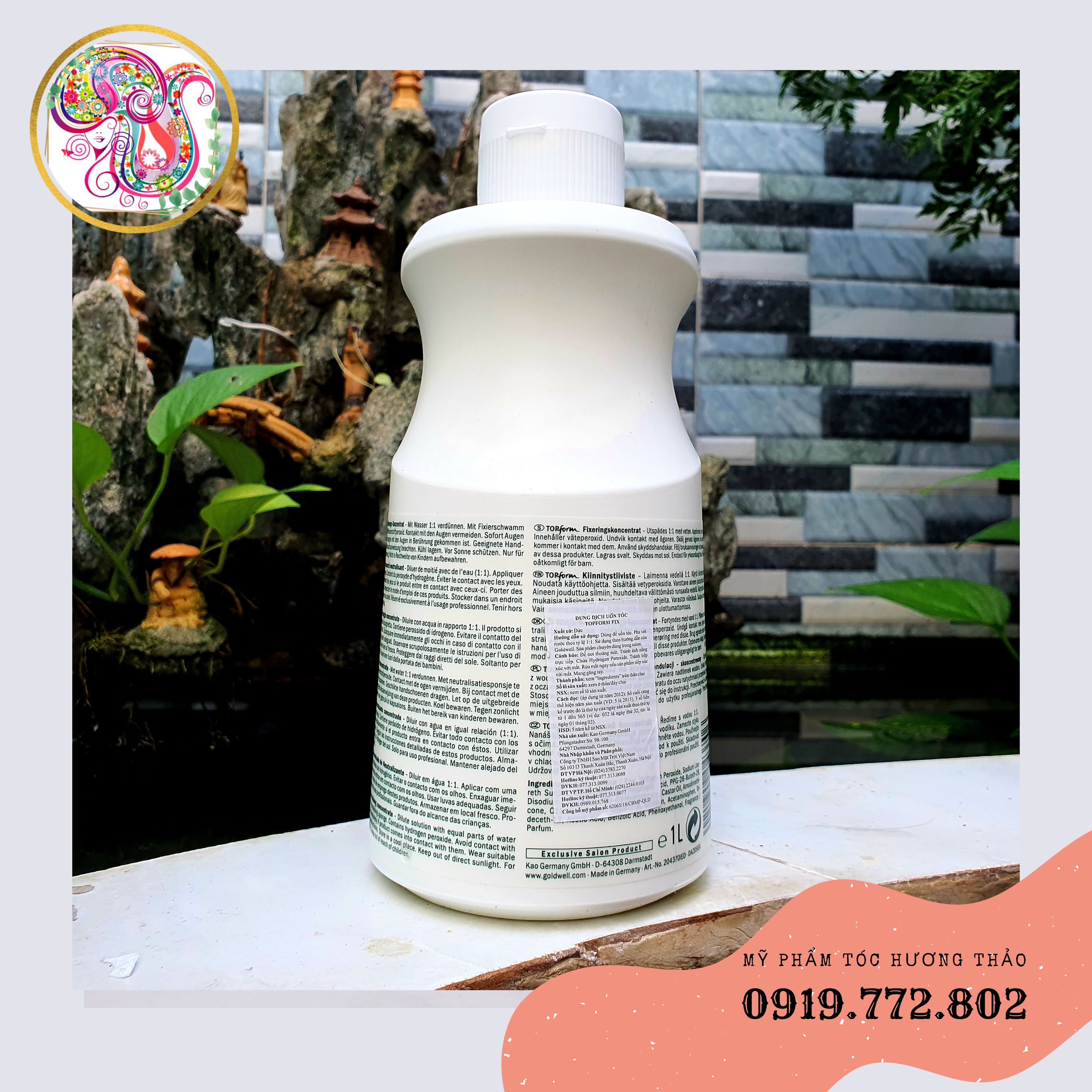 (CÓ BÁN LẺ) Cặp uốn lạnh GOLDWELL TOPFORM 500ml+ 1000ml