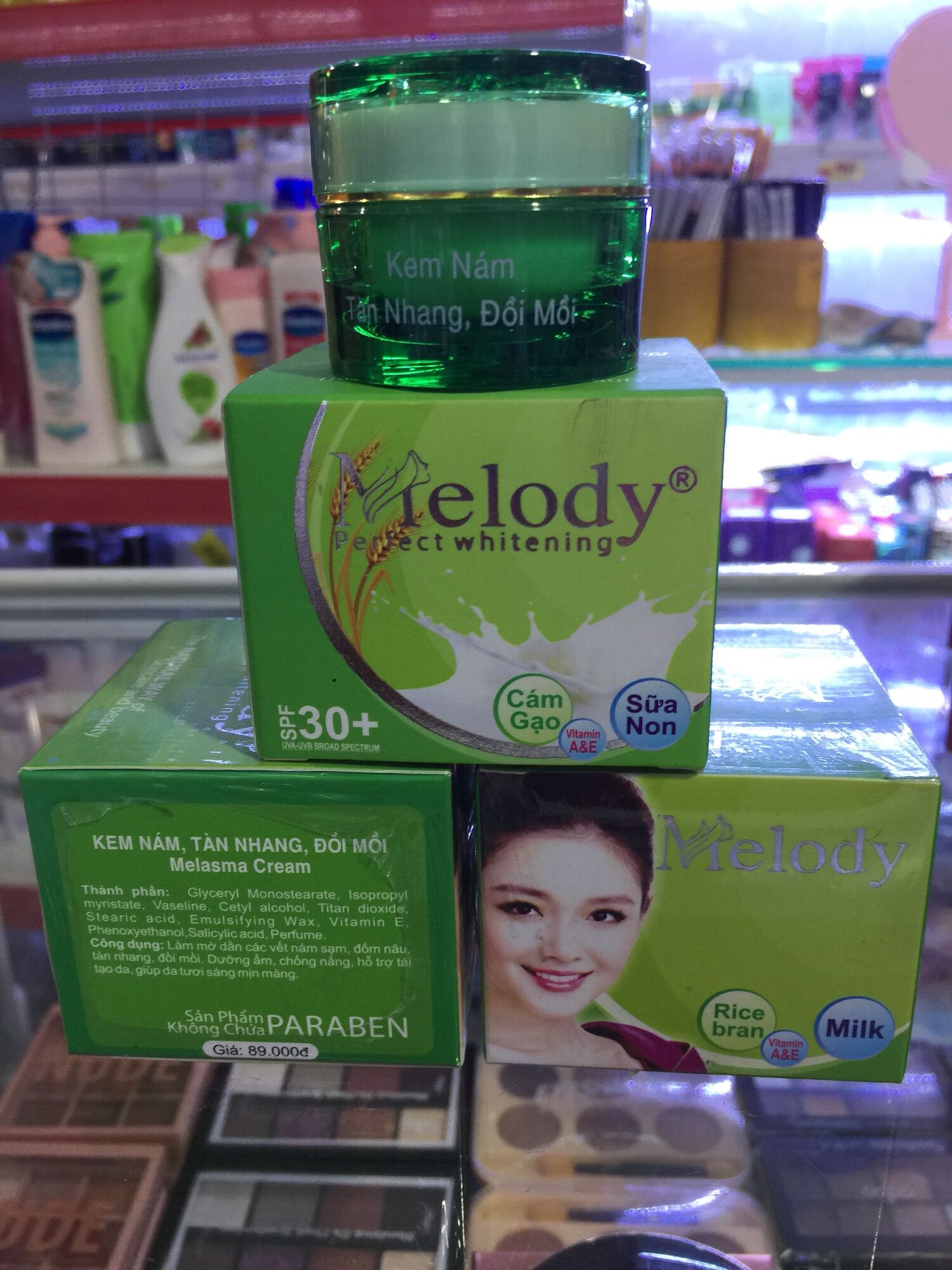 Kem melody nám tàn nhang đồi mồi 8g