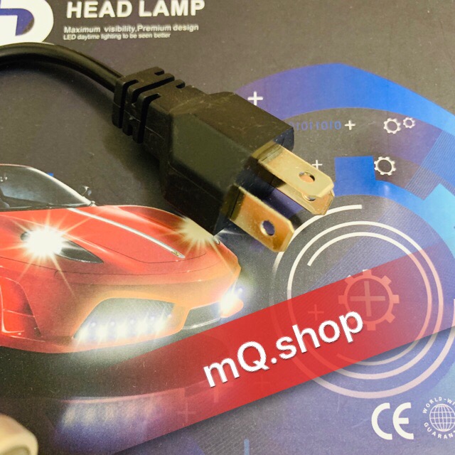 ĐÈN PHA LED C6 3 TIM LED H4 (GIÁ 1 BÓNG)  ĐÈN PHA LED C6 / X7 SÁNG MẠNH