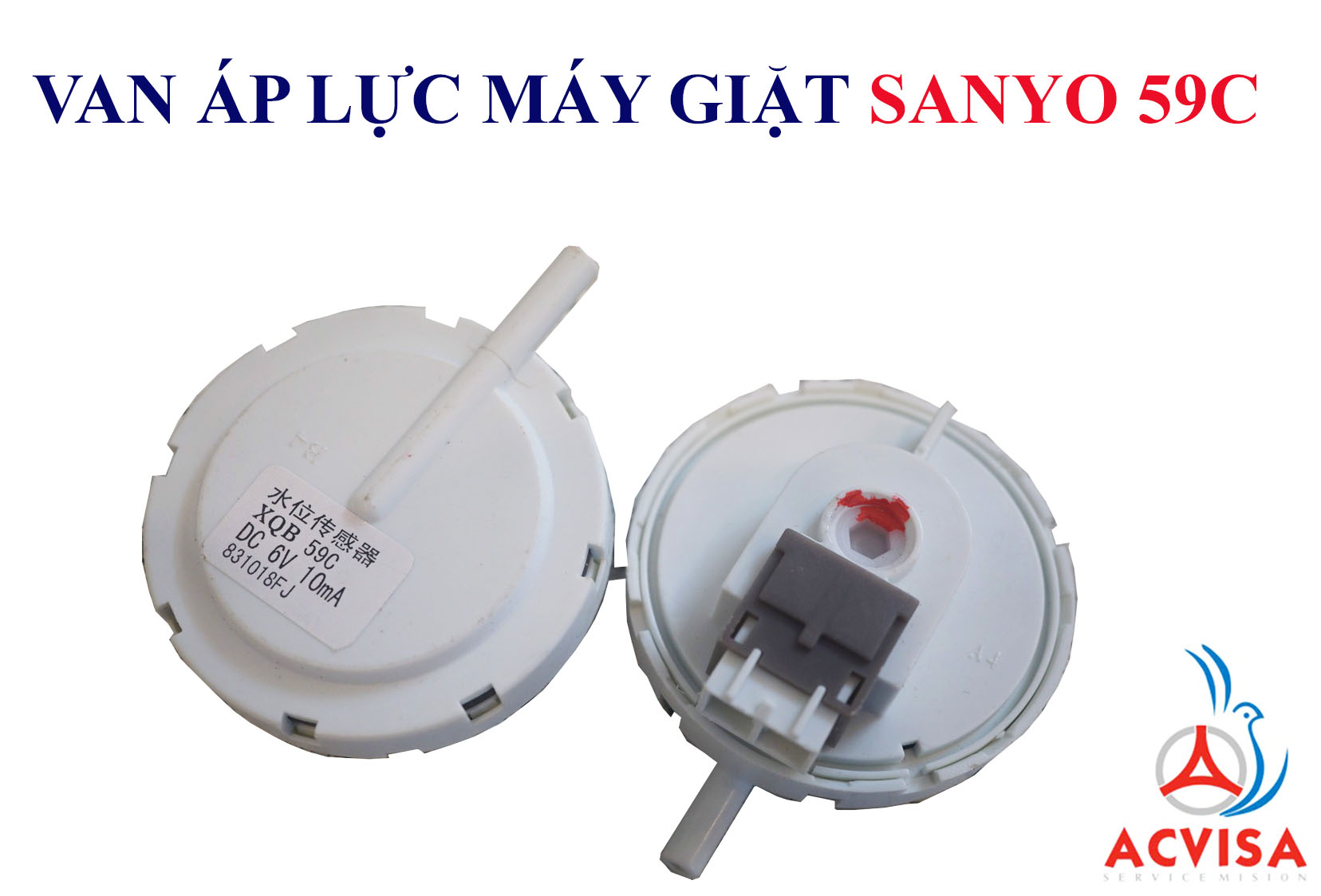 Van Áp Lực Máy Giặt Toshiba 84B; Sanyo 59C; Electrolux; Sharp (Phao Than)