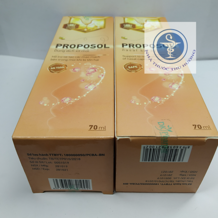 DUNG DỊCH XỊT RỬA MŨI KEO ONG PROPOSOL chai 70ml