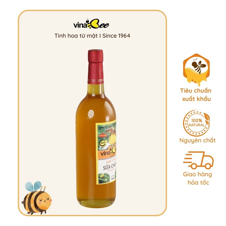 Mật ong sữa chúa Vinabee 1000g