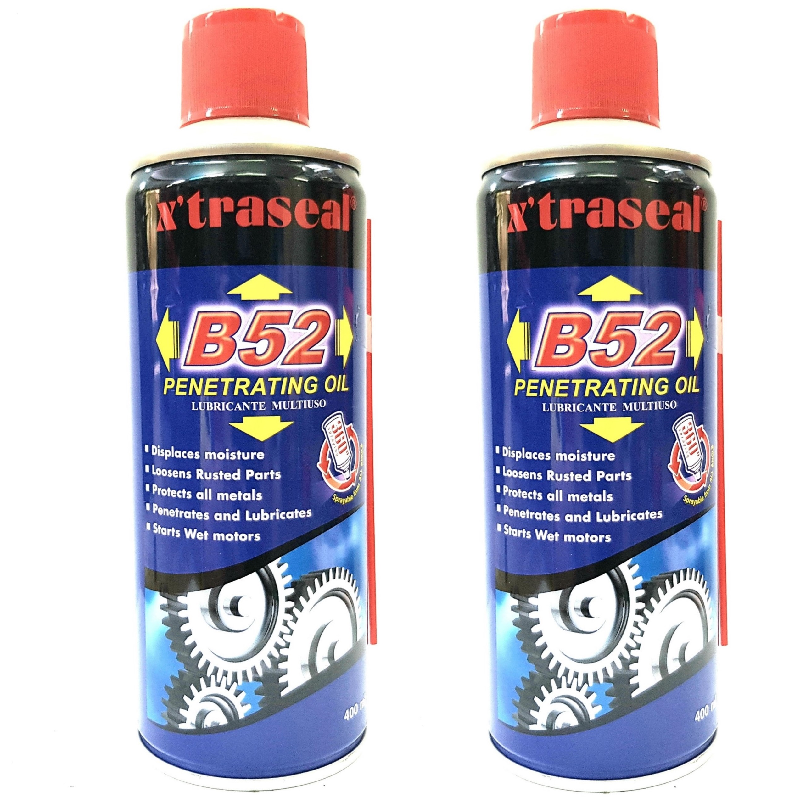 Combo 2 chai Dầu xịt chống rỉ bôi trơn Xtraseal B52 400ml