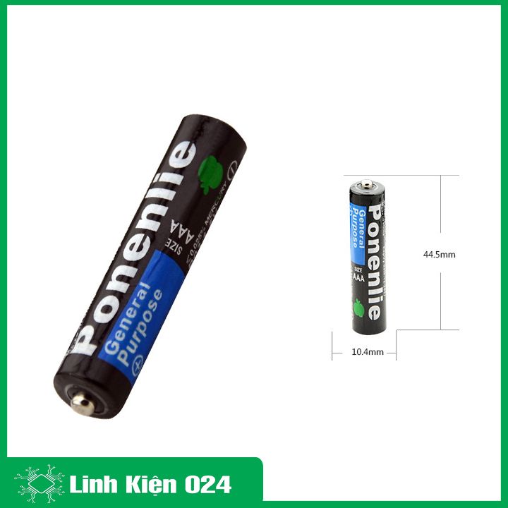 Bộ 2 viên pin 1.5V AA / AAA tùy chọn