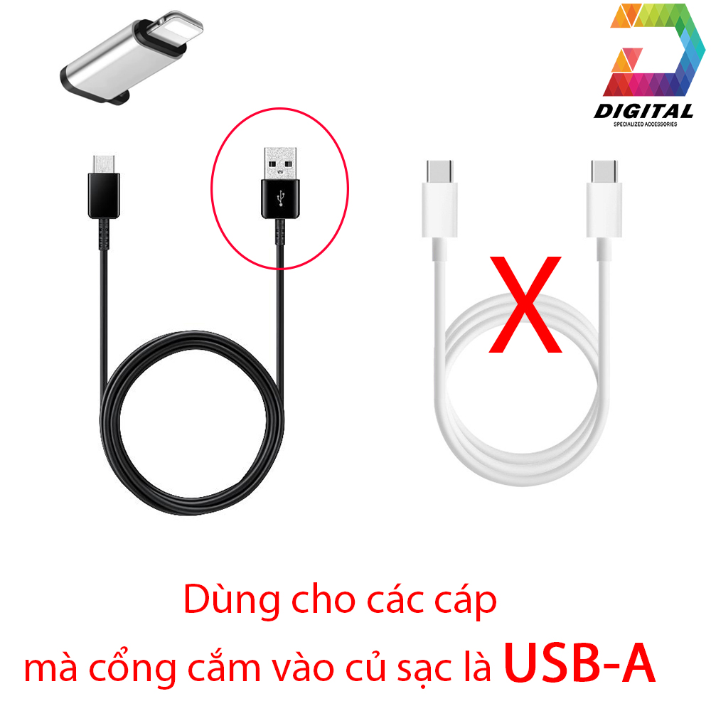 Đầu Chuyển Đổi Cổng Type C Ra Lightning ( type-c to lightning )