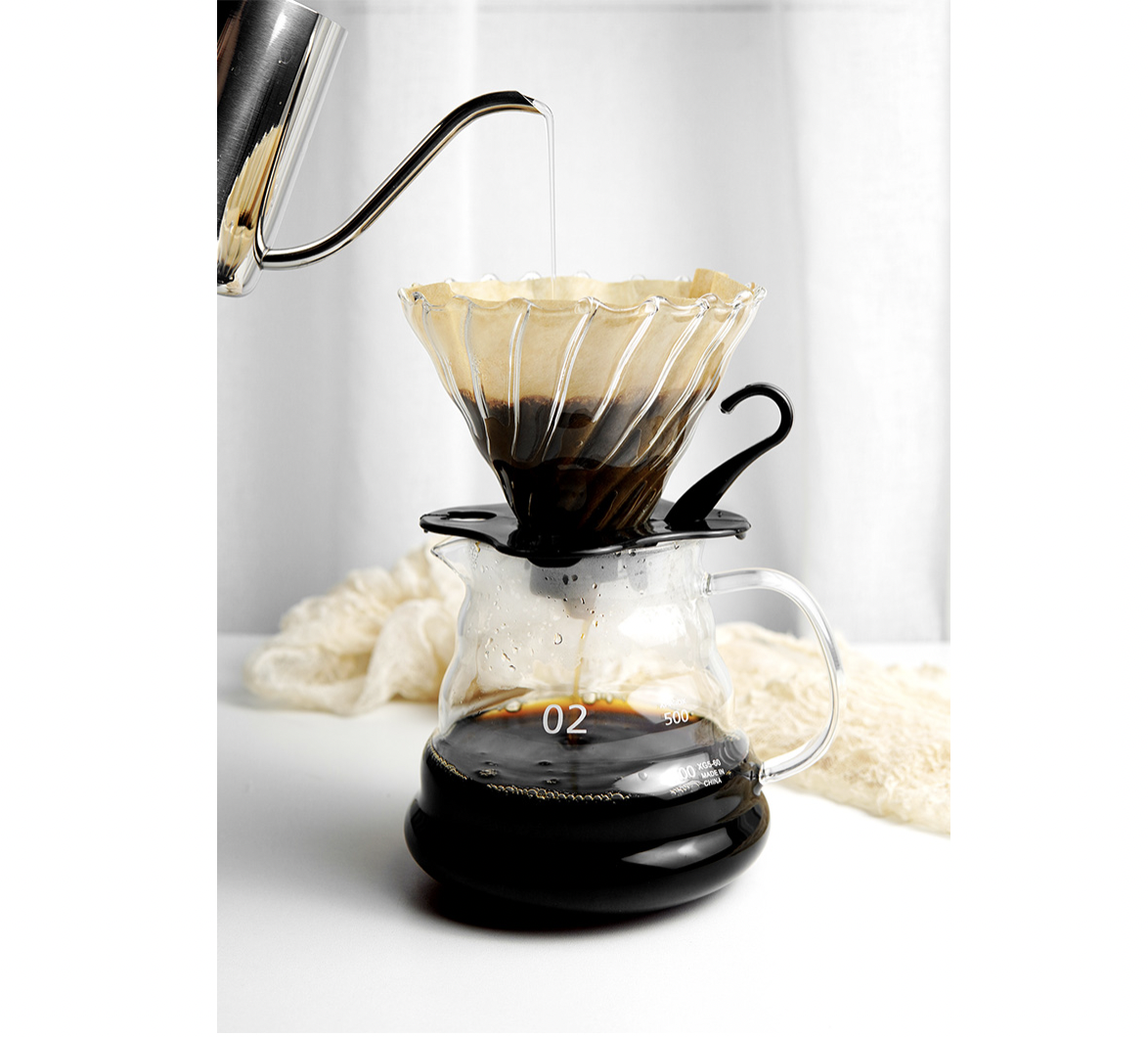 Bộ pha cà phê nhỏ giọt pour over, phễu v60, bình [600ml]