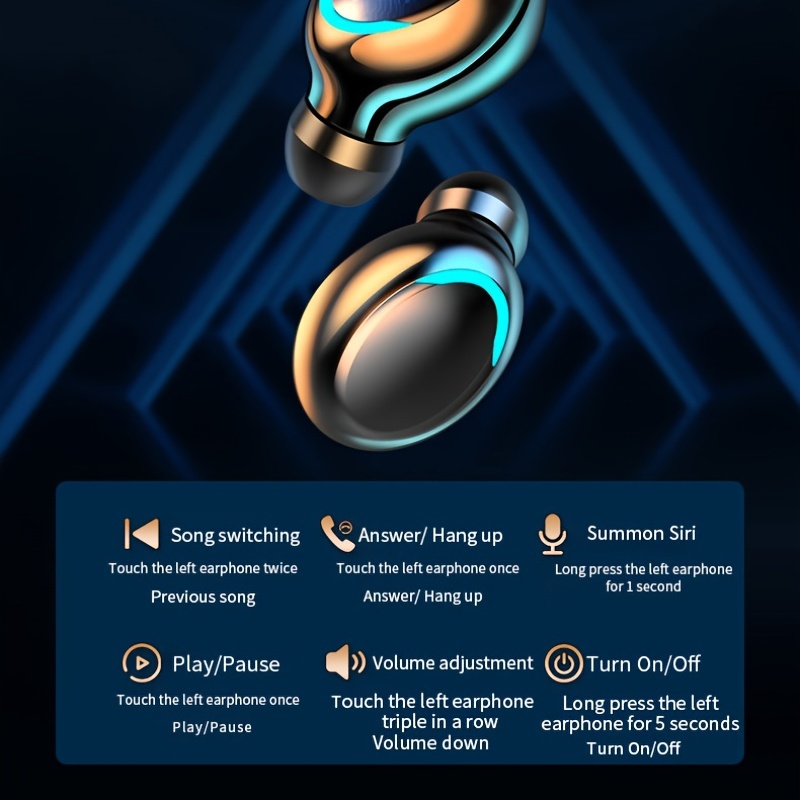 NWT F9 Pro TWS True wireless Bluetooth 5.0 headset Sạc nhanh điều khiển cảm ứng di động tai nghe bluetooth không dây
