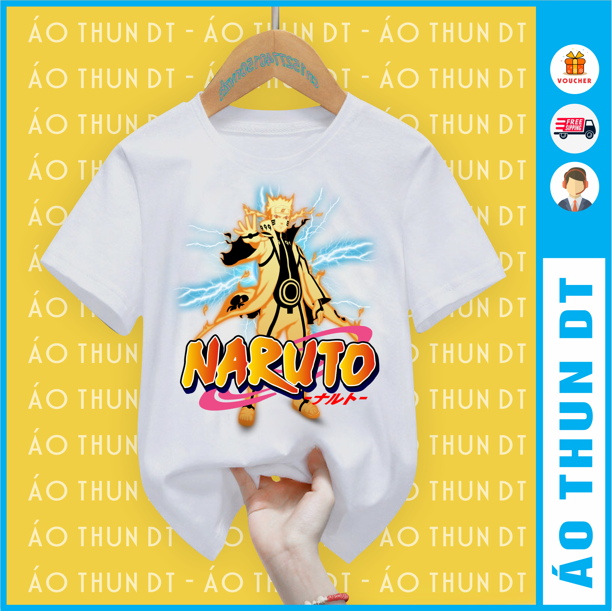 Mẫu hot - áo thun naruto lục đạo, hiền nhân